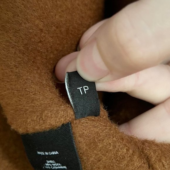 Theory Sileena Divide 2 Tall Wool/Cashmere Blend Open Front Jacket in Cooper - Picture 9 of 9